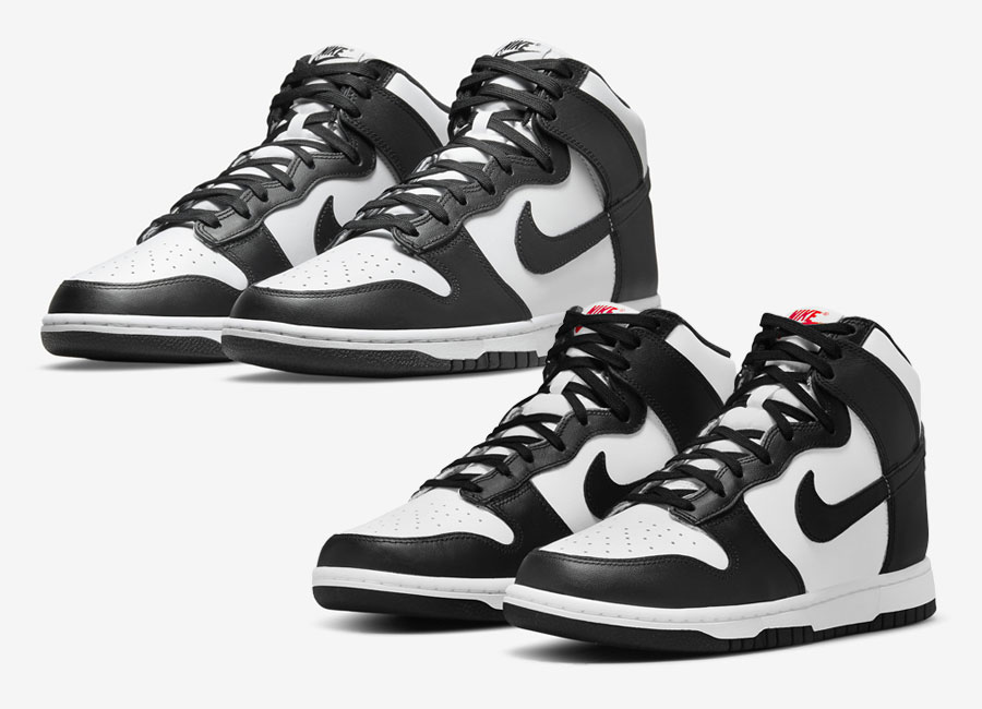 Nike high dunk black and white