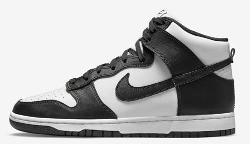 Nike Dunk High Panda White Black release dates 2022