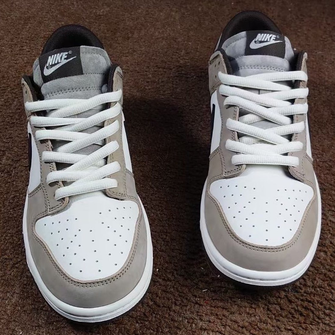Nike Dunk Low White Grey Brown Release Date