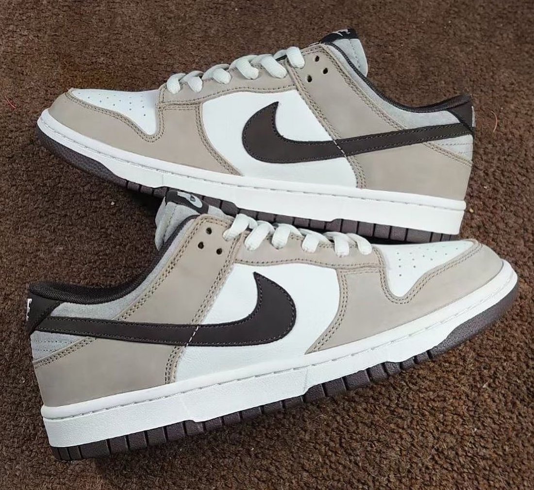 Nike Dunk Low White Grey Brown Release Date