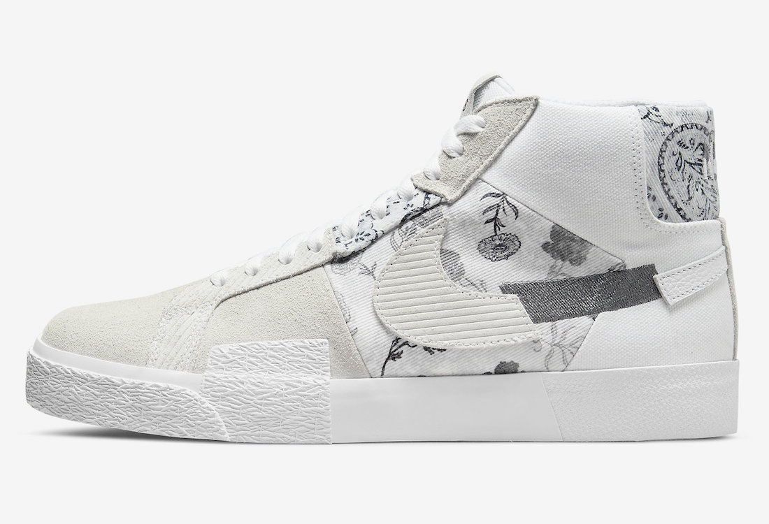 Nike SB Blazer Mid Edge Floral Paisley DM0859 100 Release Date