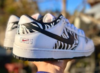 Quartersnacks Nike SB Dunk Low Reverse Zebra Release Date