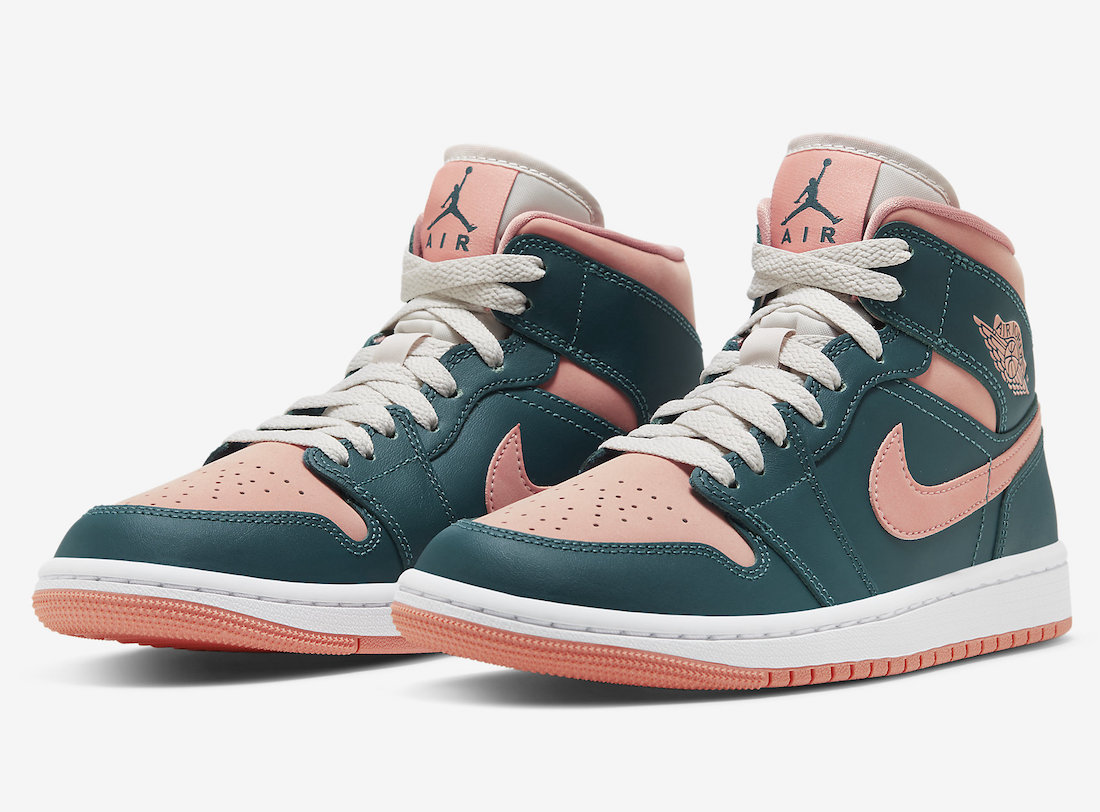 green and pink air jordan 1