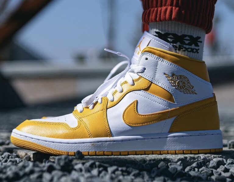 jordan 1 mid gold yellow