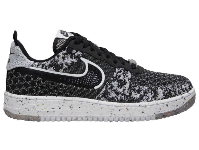 Nike Air Force 1 Crater Flyknit Black White DM0590-001 Release Date