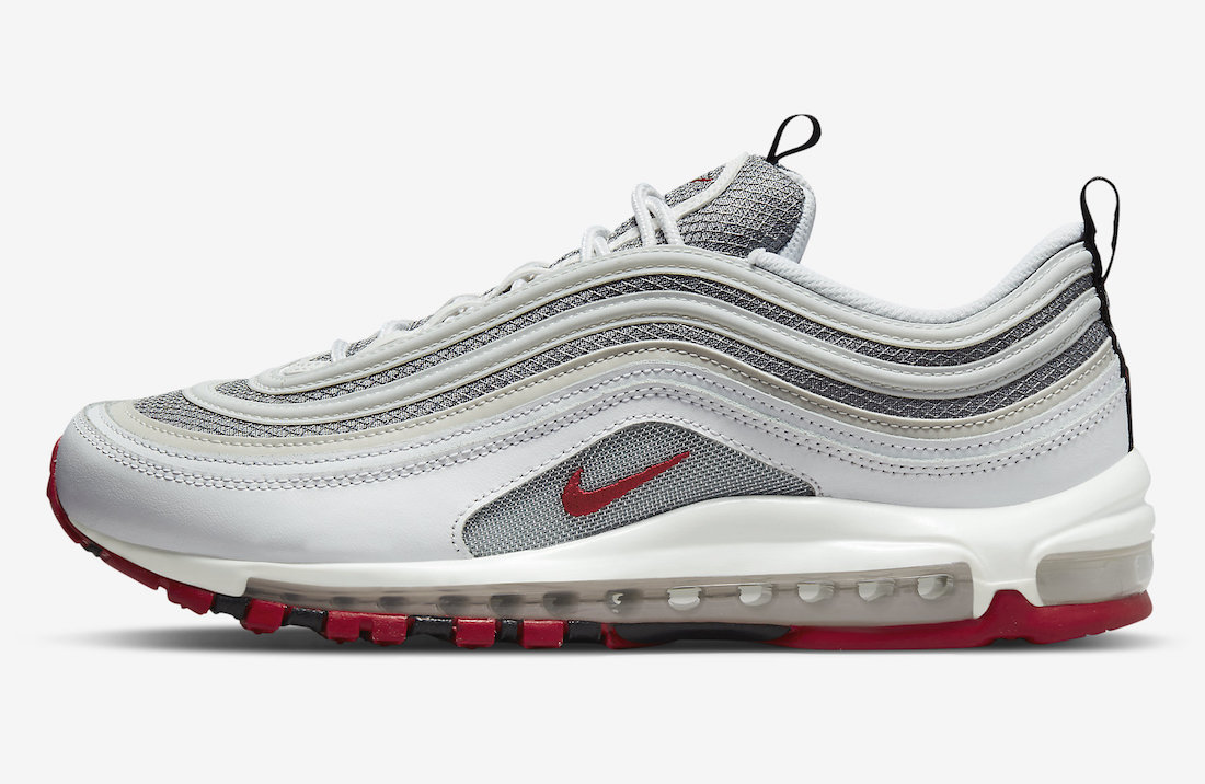 Nike Air Max 97 White Grey Red DM0027-100 Release Date