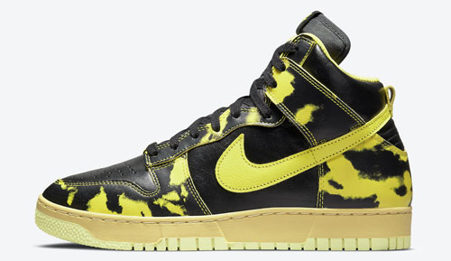 Nike Dunk High 1985 Yellow Acid Wash official release dates 2022
