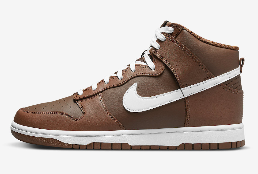 Nike Dunk High Chocolate Brown White DJ6189-200 Release Date