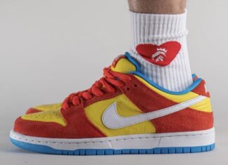 Nike SB Dunk Low Bart Simpson BQ6817-602 Release Date On-Feet