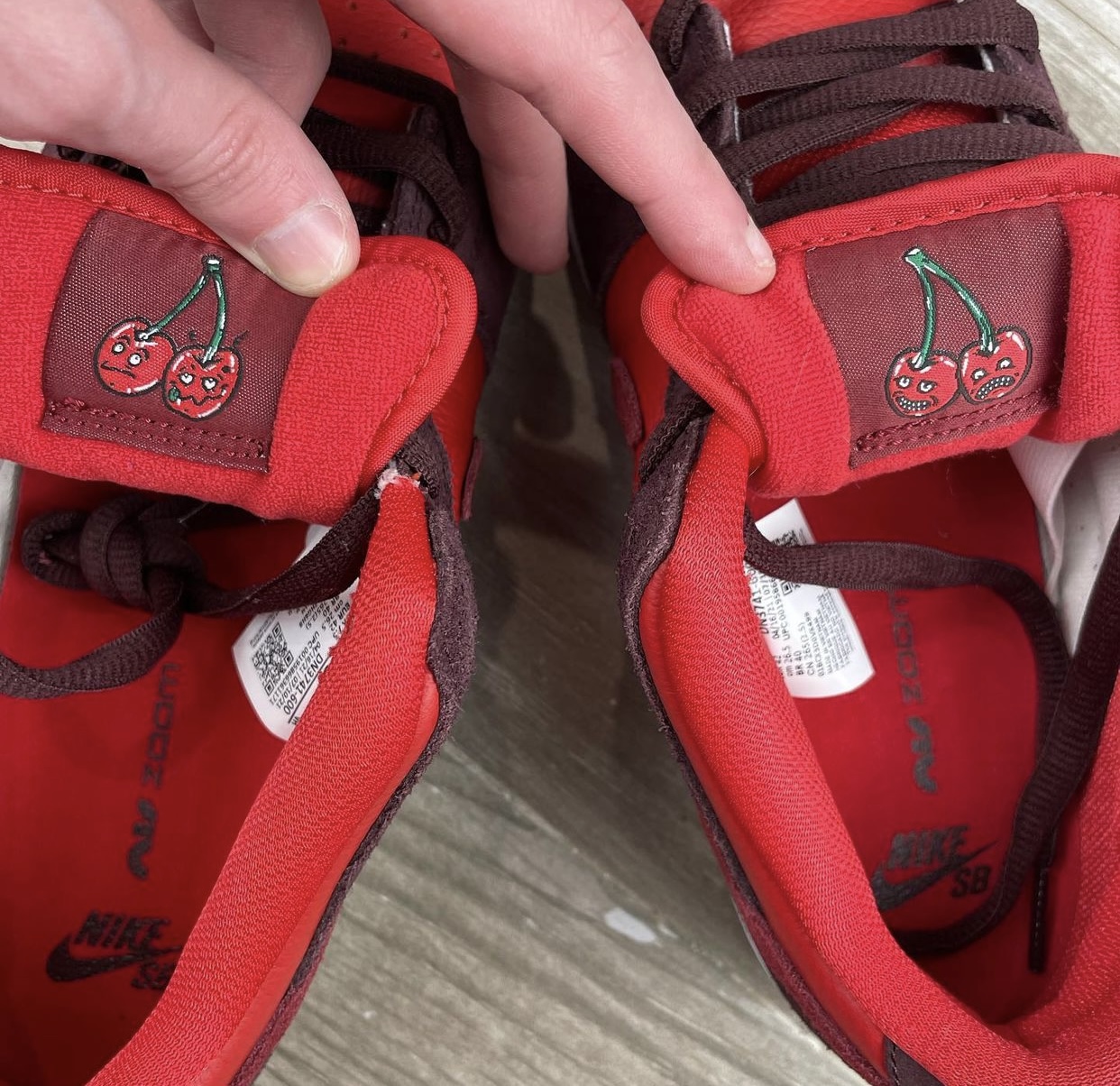 Nike SB Dunk Low Cherry DN3741-600 Release Date On-Feet