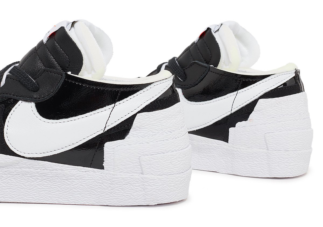 Sacai Nike Blazer Low Black White DM6443-001 Release Date