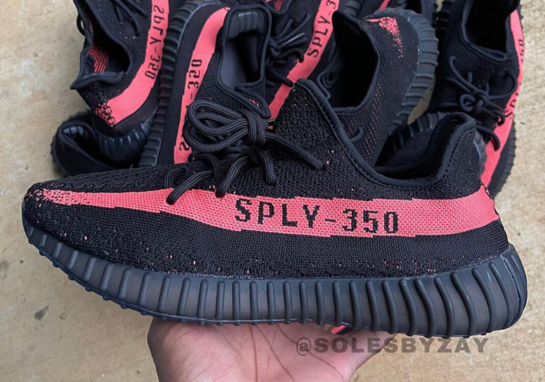 adidas Yeezy Boost 350 V2 Black Red Stripe 2022 BY9612 Restock Release Date