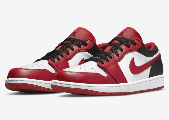 Air Jordan 1 Low White Red Black 553558-163 Release Date