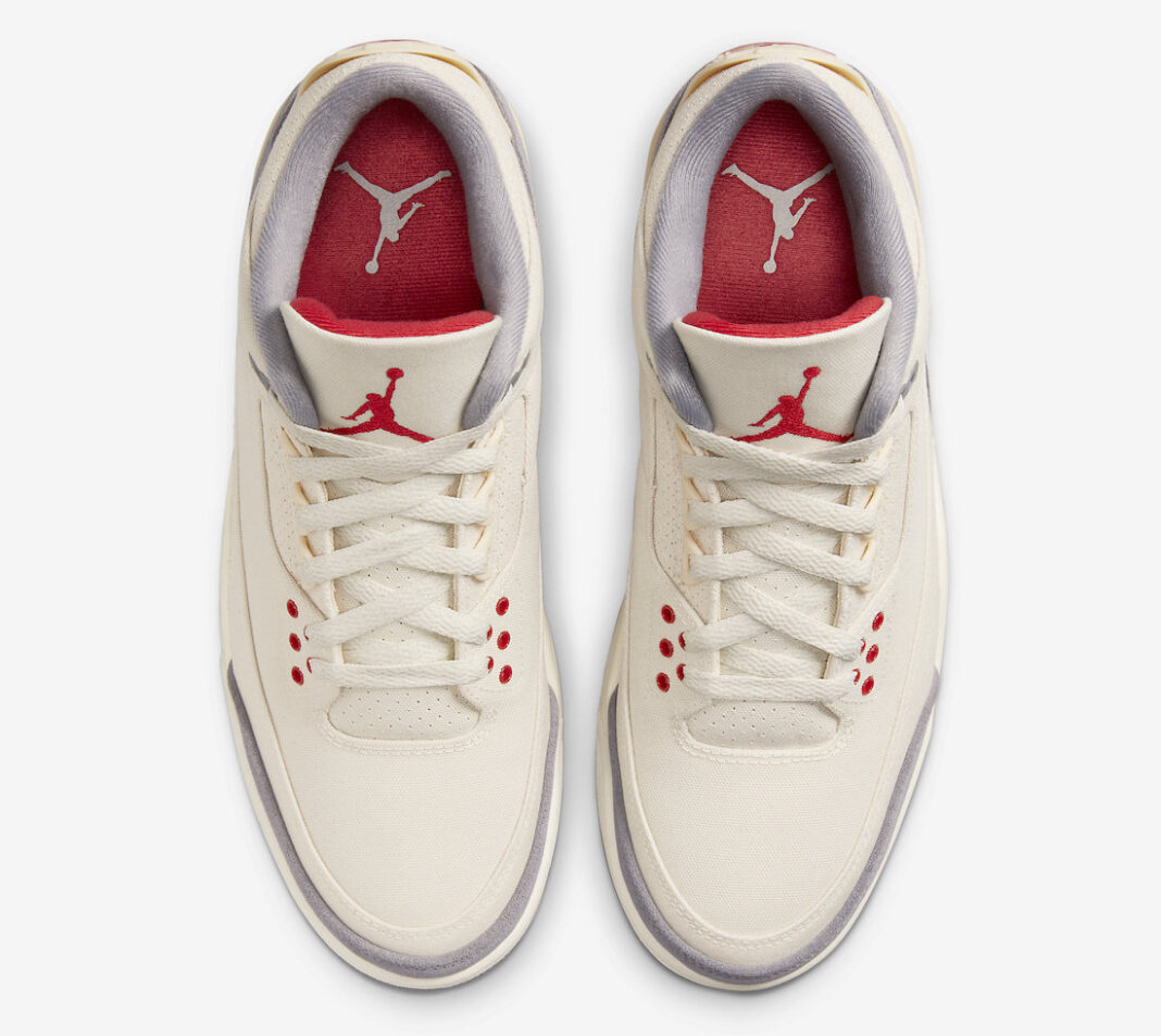 Nike Air Jordan 3 Retro SE (Muslin/ Tan Cream/ Muslin/ University Red/ Cement Grey/ Sail) Men US 