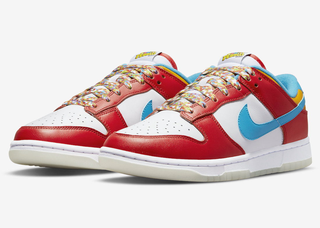 LeBron James Nike Dunk Low Fruity Pebbles DH8009 600 Release Date 4