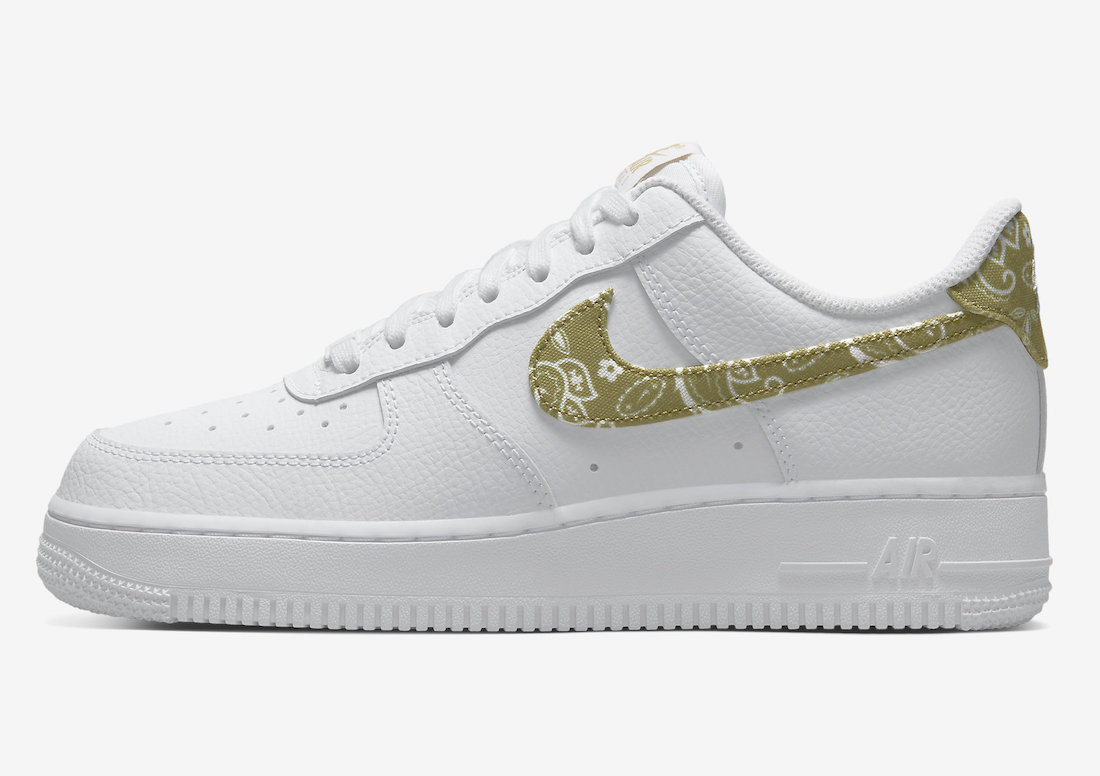 Nike Air Force 1 Low Olive Paisley DJ9942-101 Release Date