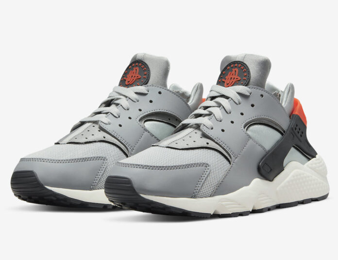Nike Air Huarache Grey Orange Style Code: DR8606-001 Release Date