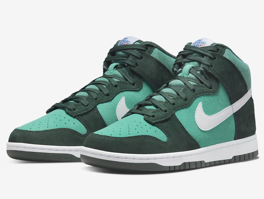 Nike Dunk High Athletic Club Pro Green Washed Teal White DJ6152-300 Release Date