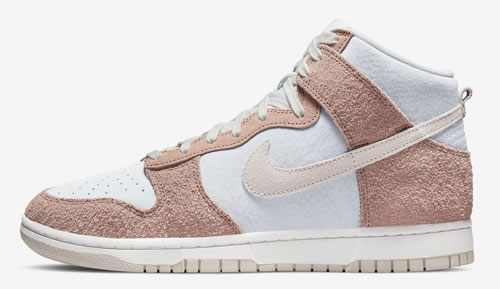 Nike Dunk High Fossil Rose official release dates 2022