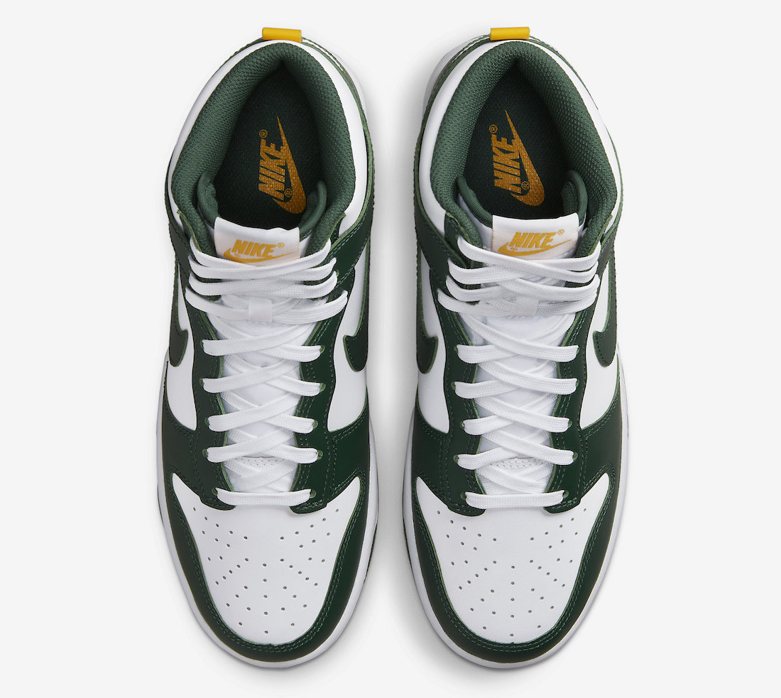 Nike Dunk High White Green Gold DD1399-300 Release Date