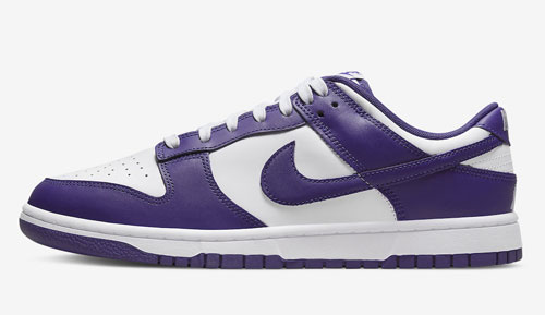 Nike Dunk Low Court Purple official release dates 2022