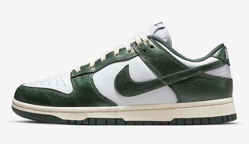 Nike Dunk Low Vintage Green official release dates 2022