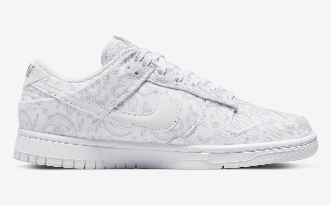 Nike Dunk Low White Paisley DJ9955-100 Release Date
