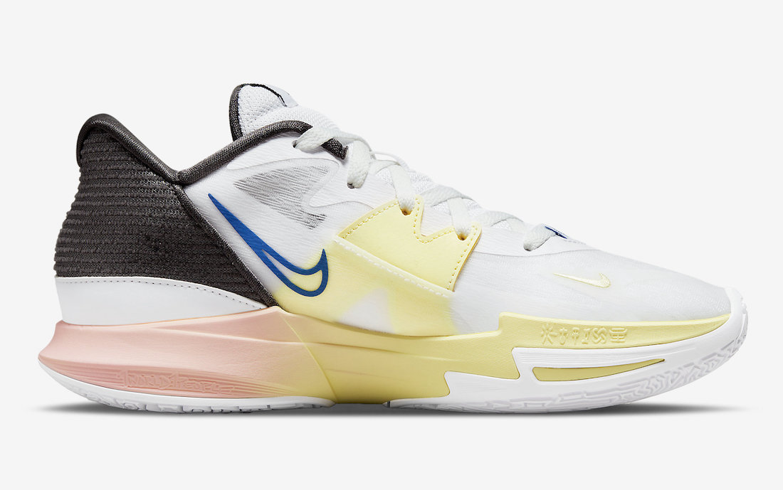 Nike Kyrie Low 5 White Game Royal Citron Tint DJ6012-100 Release Date