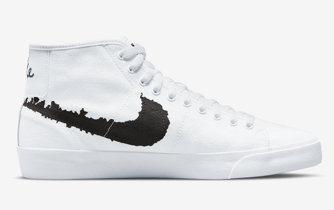 Nike SB Blazer Court Mid White Black DM8553-100 Release Date