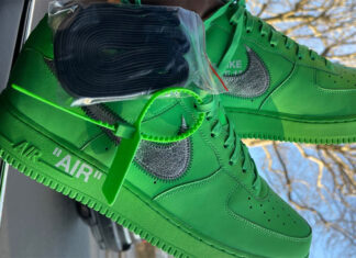 Off White x Nike Air Force 1 Low Green Sample 324x235