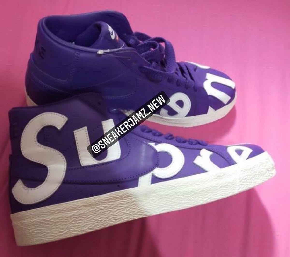 Supreme Nike SB Blazer Mid Purple 2022 Release Date