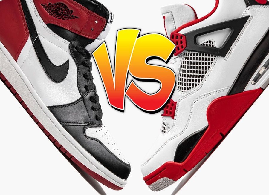 jordan 1 vs 4