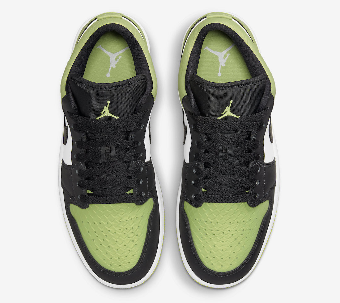 Air Jordan 1 Low Vivid Green Snakeskin DX4446-301 Release Date