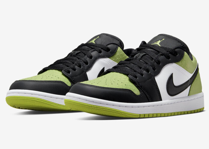 Air Jordan 1 Low Vivid Green Snakeskin DX4446-301 Release Date