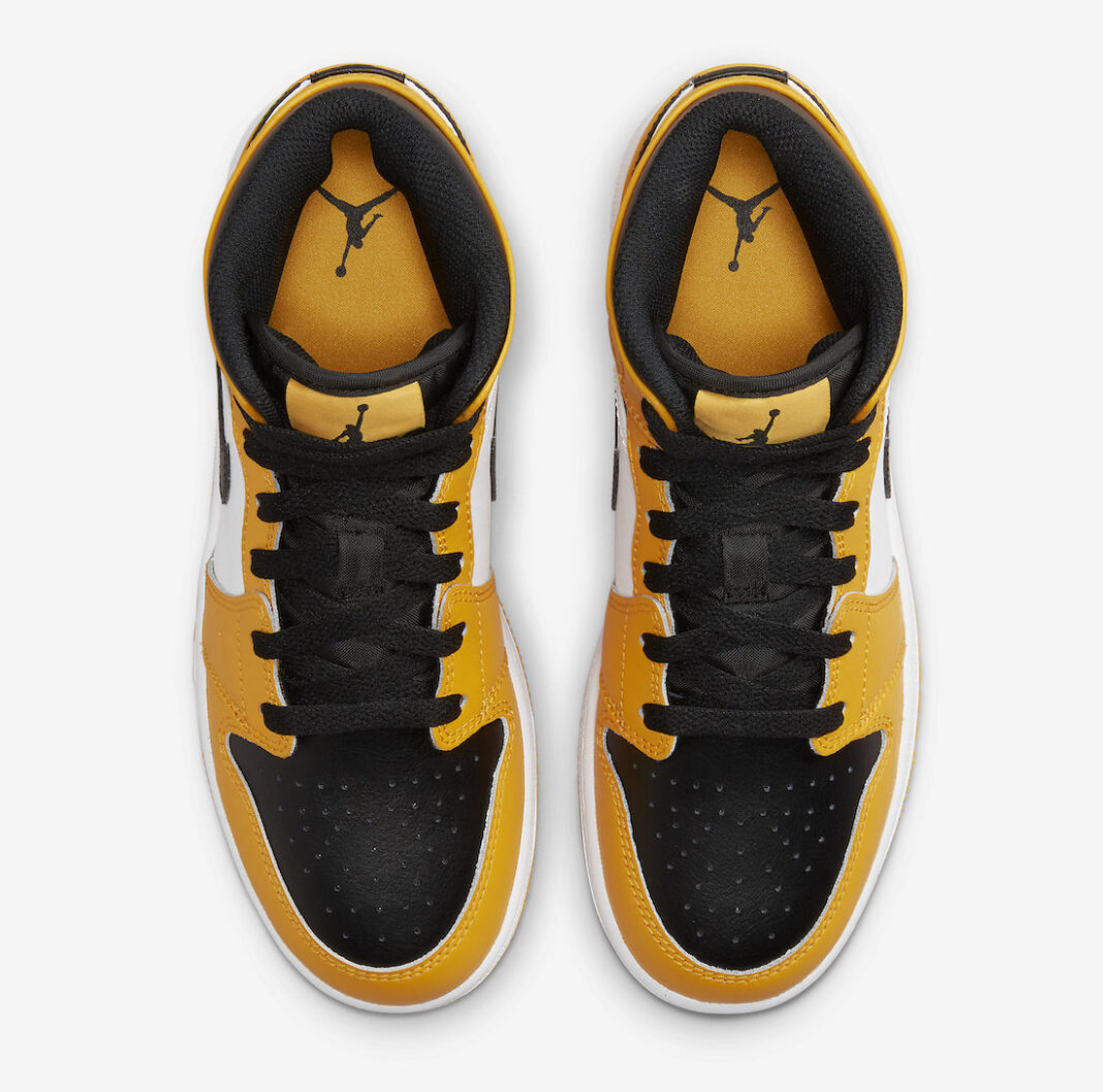 Air Jordan 1 Mid GS Yellow Black 554725-701 Release Date | Jordans Shoes Review - Jordans Out