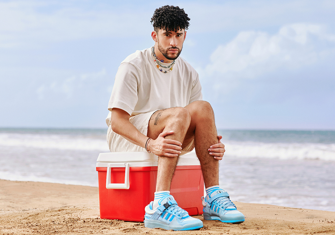 Bad Bunny x adidas Forum Buckle Low Blue Tint GY9693 Release Date