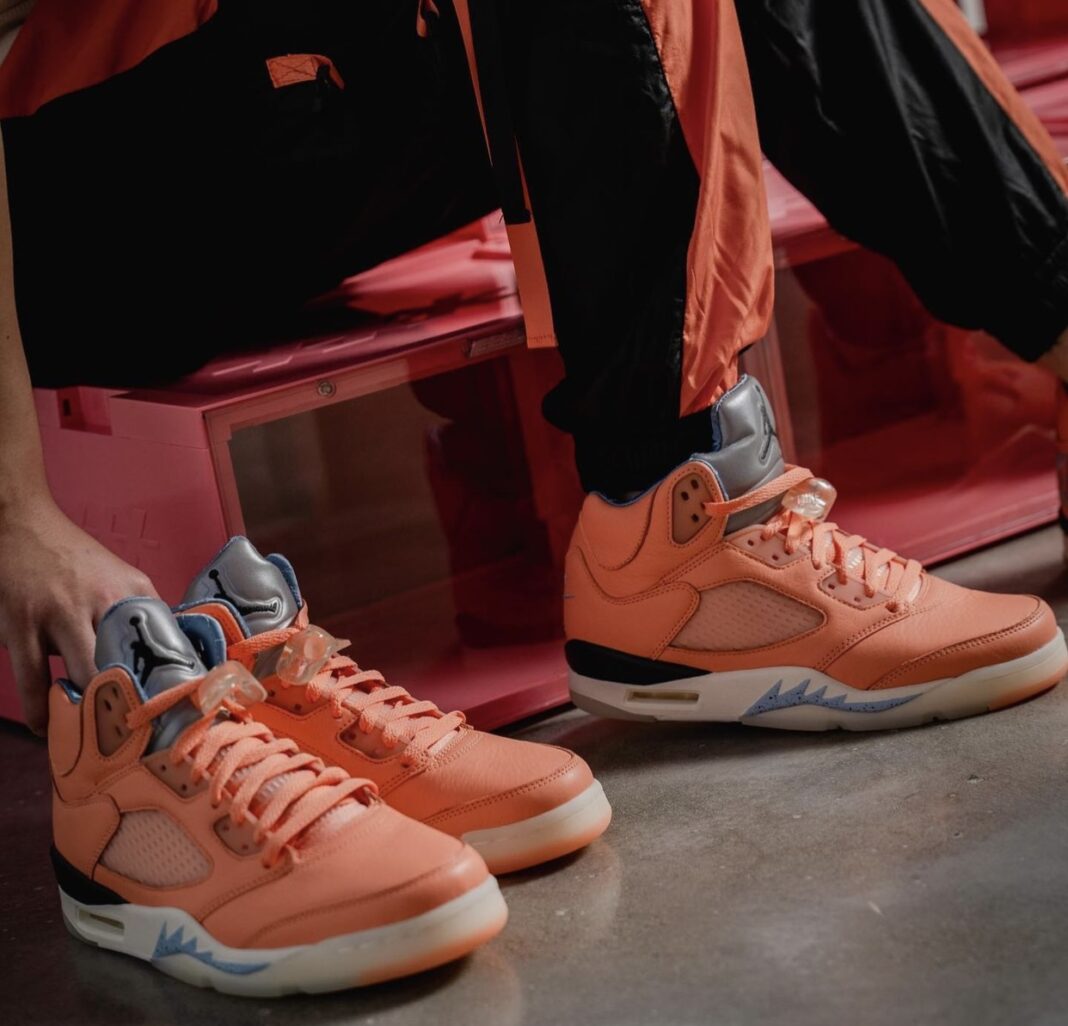 jordan 5 dj khaled sail on feet