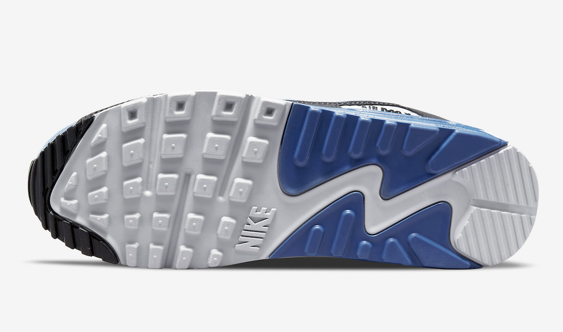 Nike Air Max 90 Black Blue Volt DM0029-001 Release Date