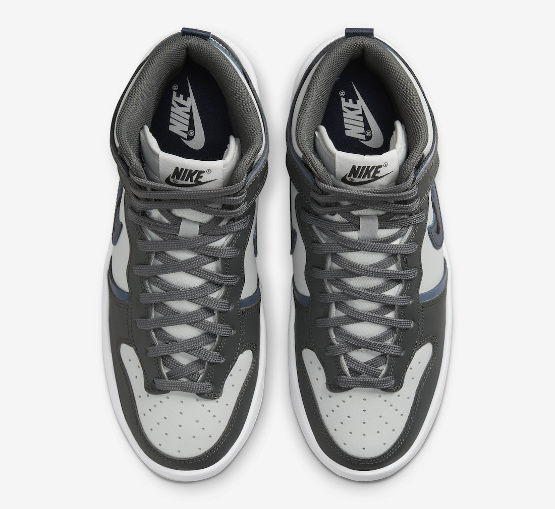 Nike Dunk High Up Iron Grey Black Grey Fog Midnight Navy DH3718-002 Release Date