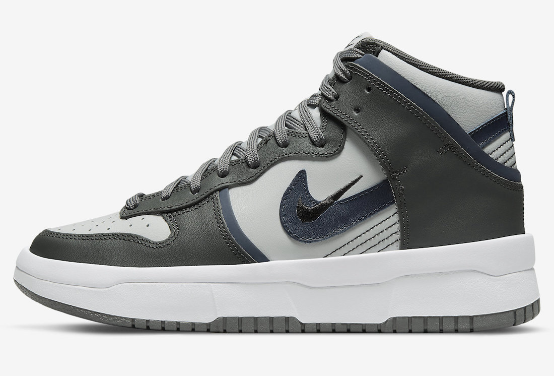 Nike Dunk High Up Iron Grey Black Grey Fog Midnight Navy DH3718-002 Release Date