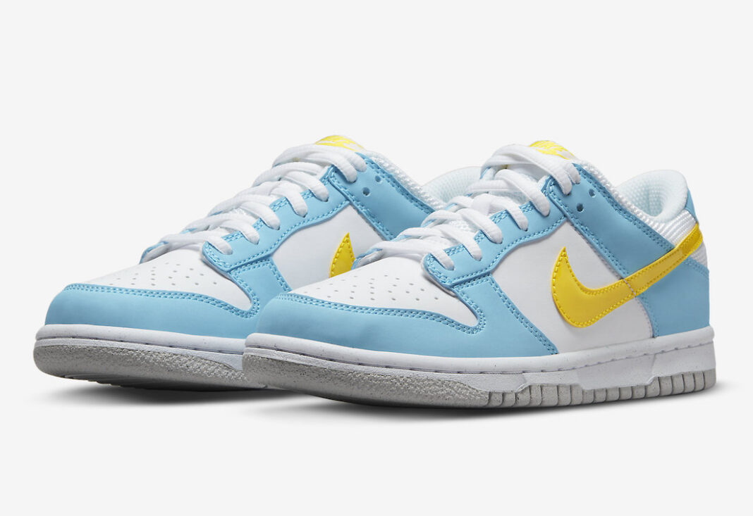 Nike Dunk Low Next Nature White Blue Yellow DX3382-400 Release Date