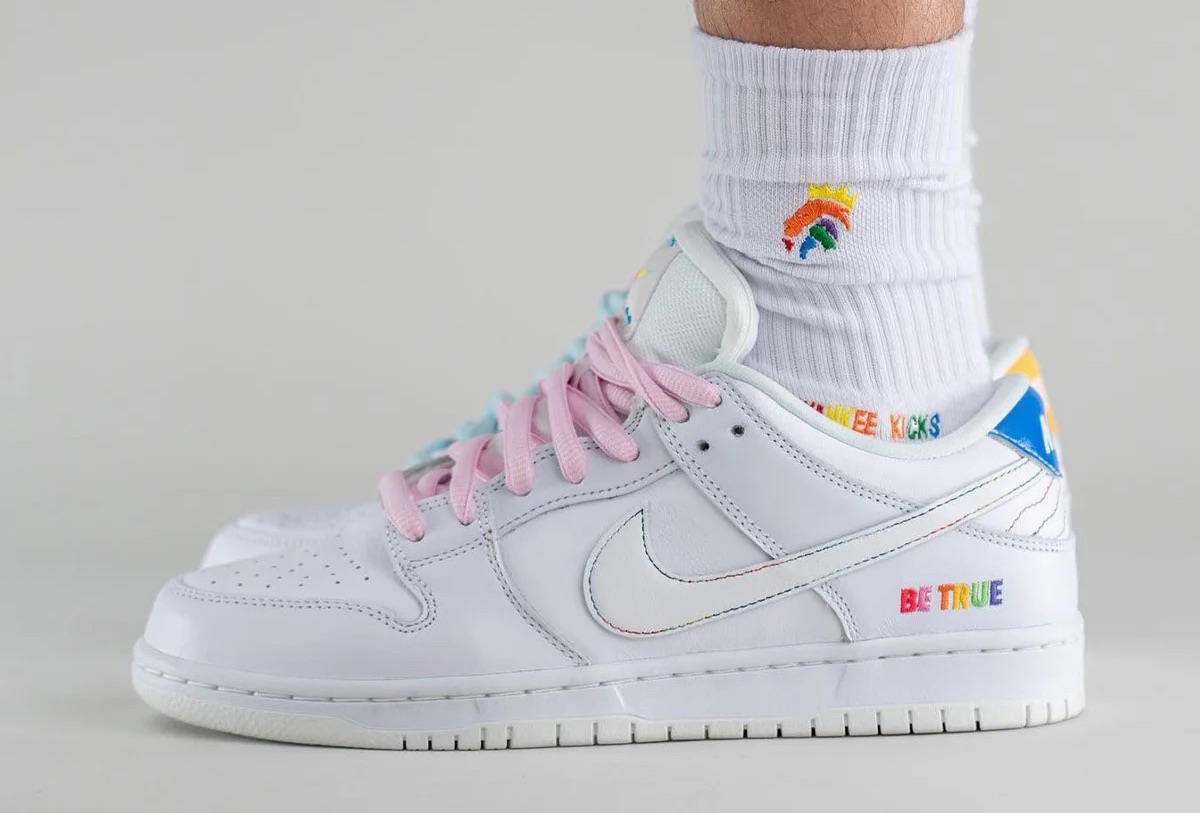 Nike SB Dunk Low Be True 2022 DR4876-100 Release Date On-Foot