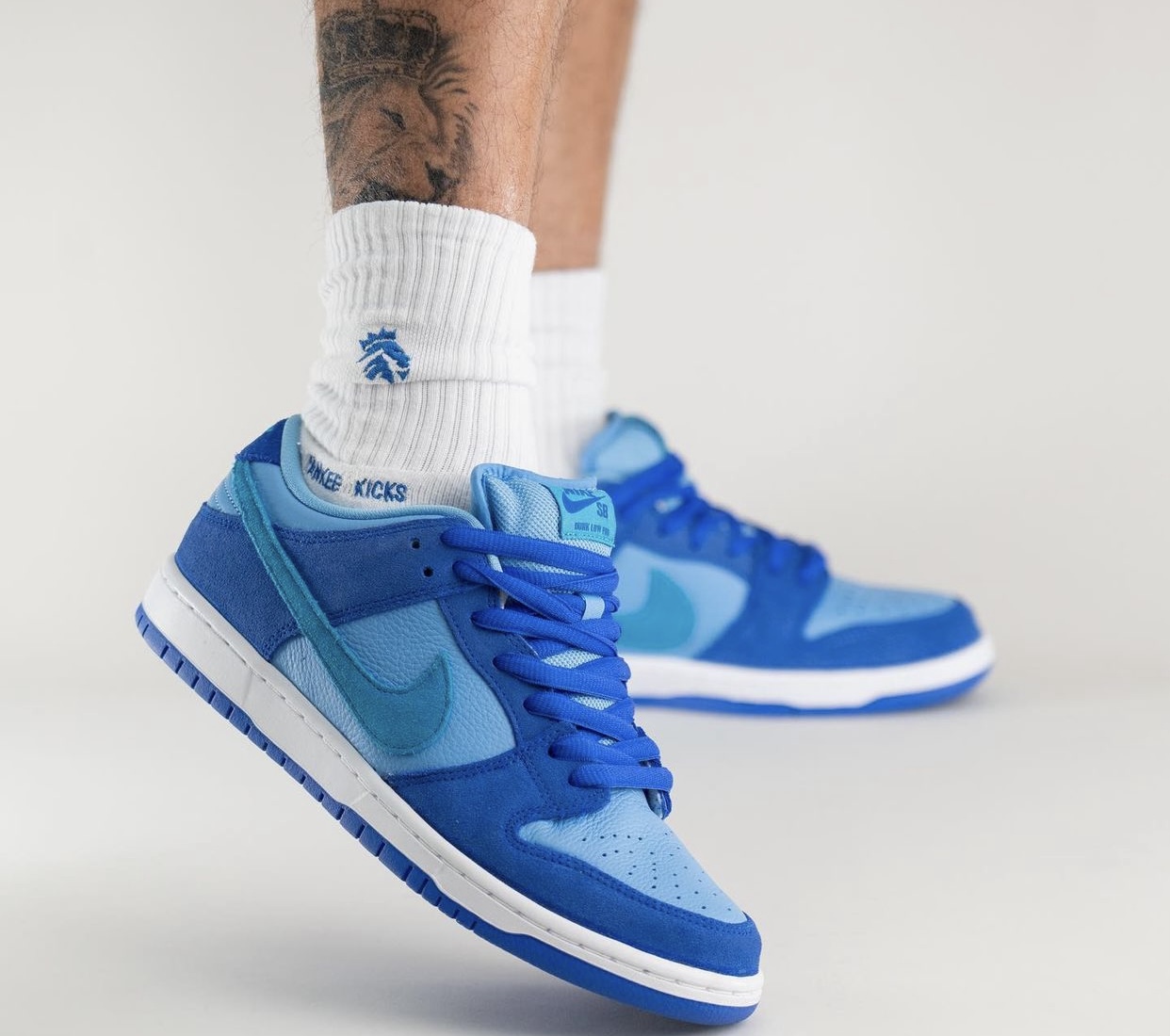 Nike SB Dunk Low Azul Frambuesa DM0807-400 Fecha de lanzamiento On-Feet