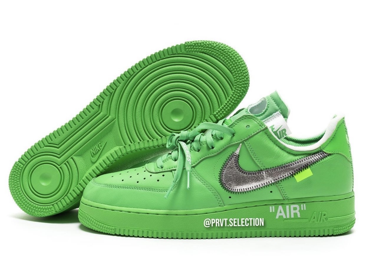 Off-White Nike Air Force 1 Low Green BKM DX1419-300 Release Date