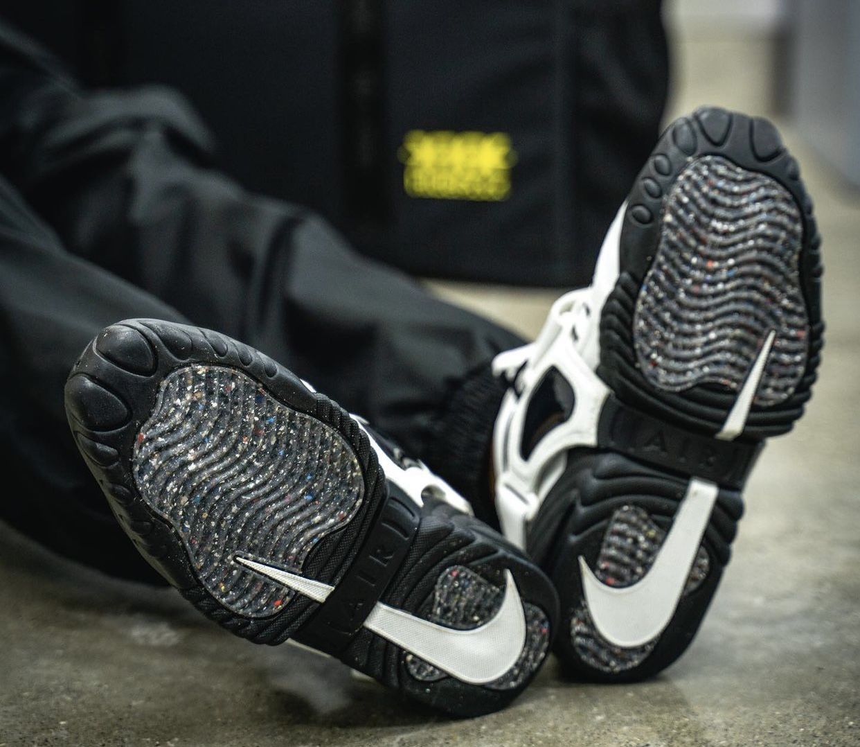 AMBUSH Nike Air Adjust Force White Black On-Feet