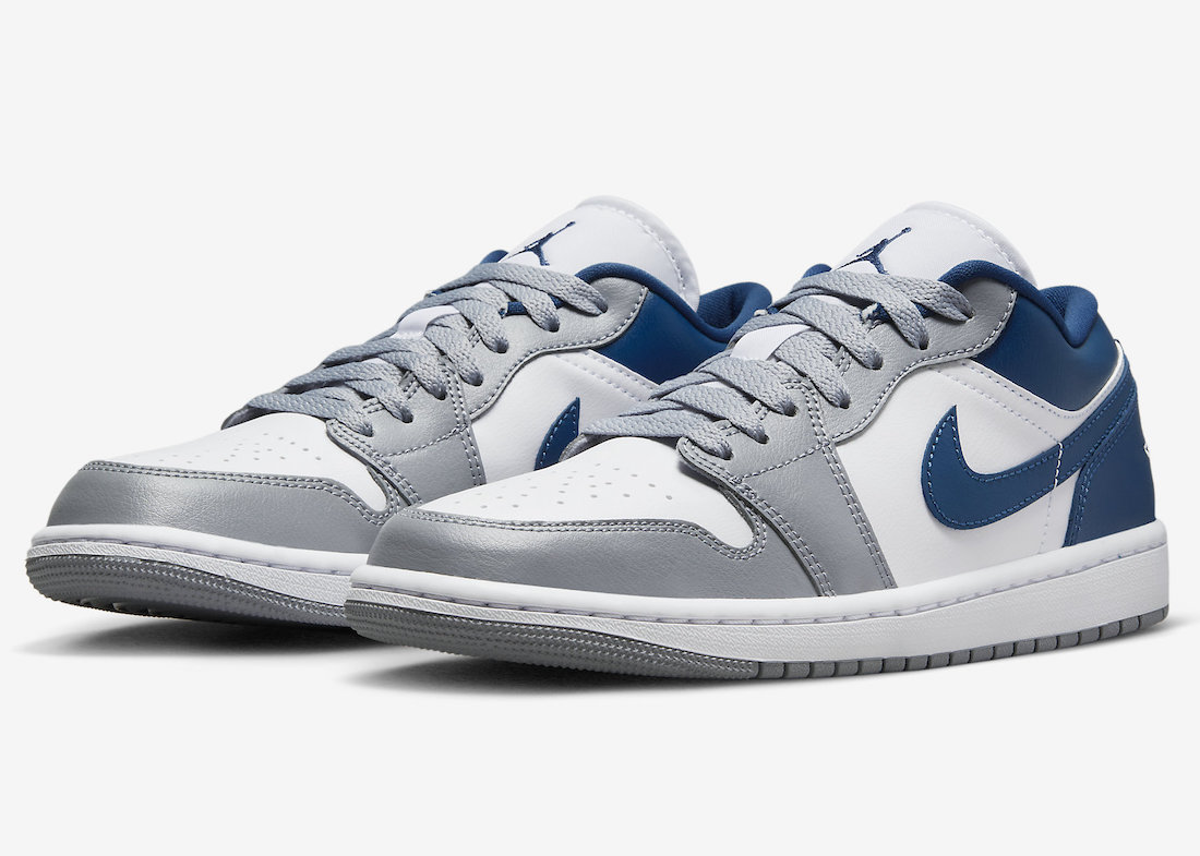 Air Jordan 1 Low Surfaces in Mix of Grey and Blue