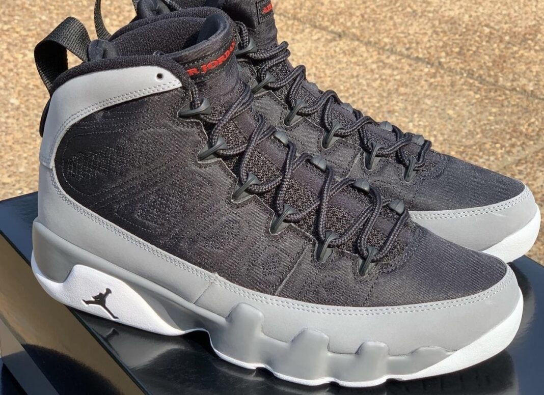 jordan 9 black and grey