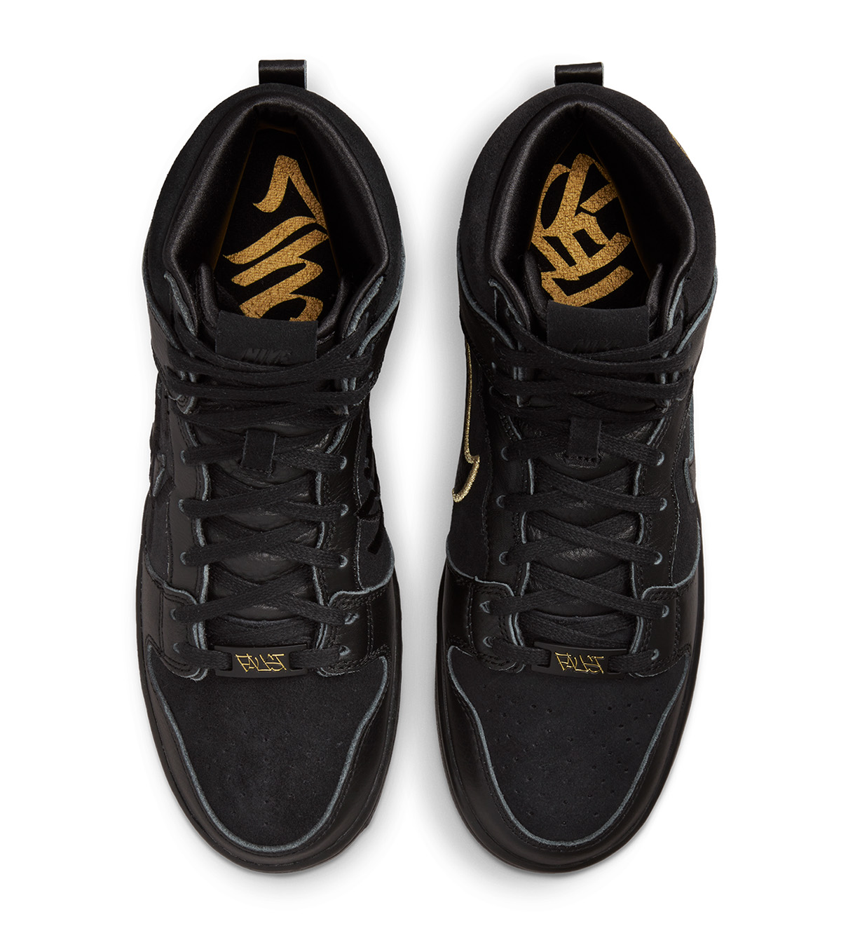 FAUST Nike SB Dunk High Black Metallic Gold DH7755-001 Release Date