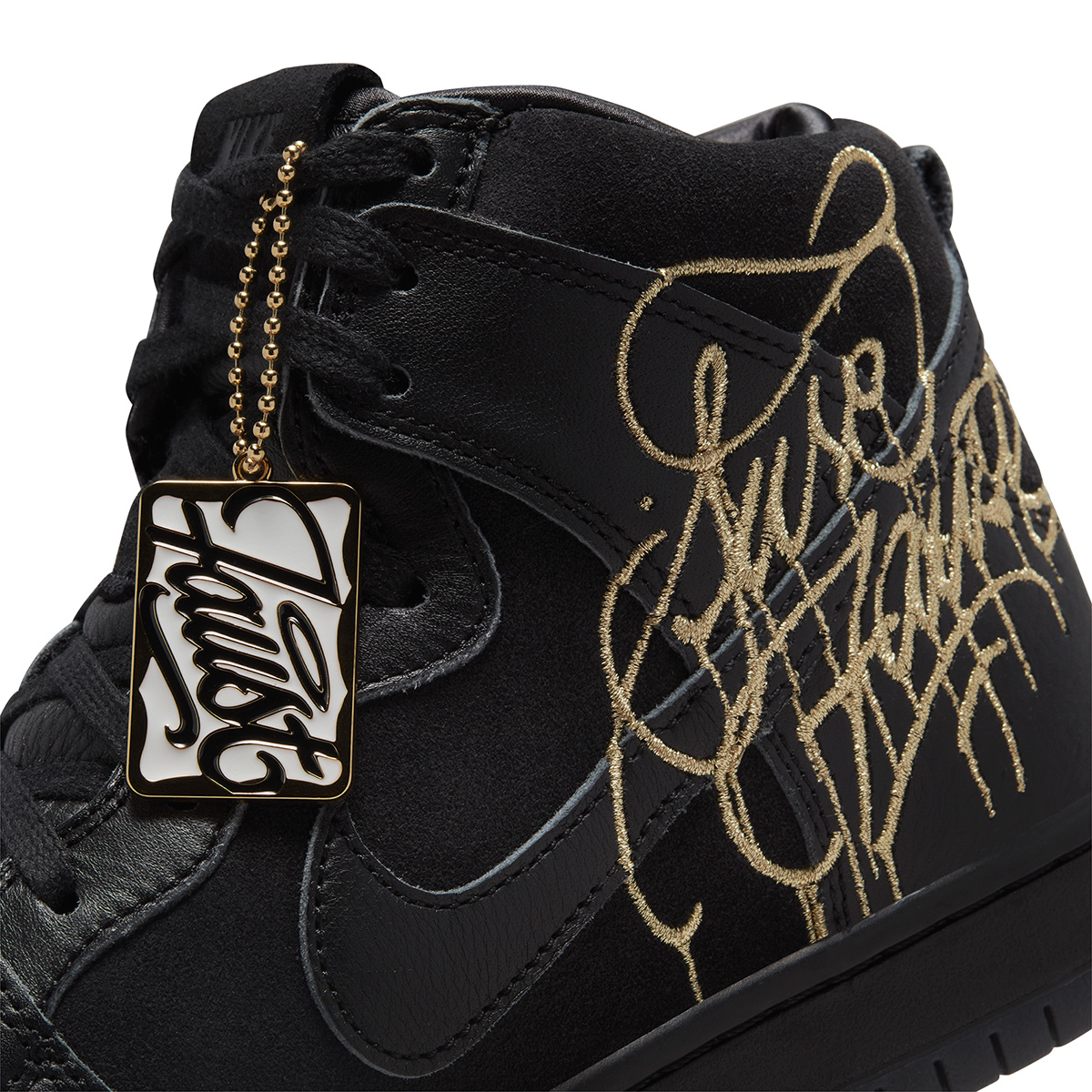 FAUST Nike SB Dunk High Black Metallic Gold DH7755-001 Release Date