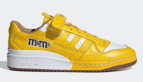 MMs adidas forum low yellow official release dates 2022